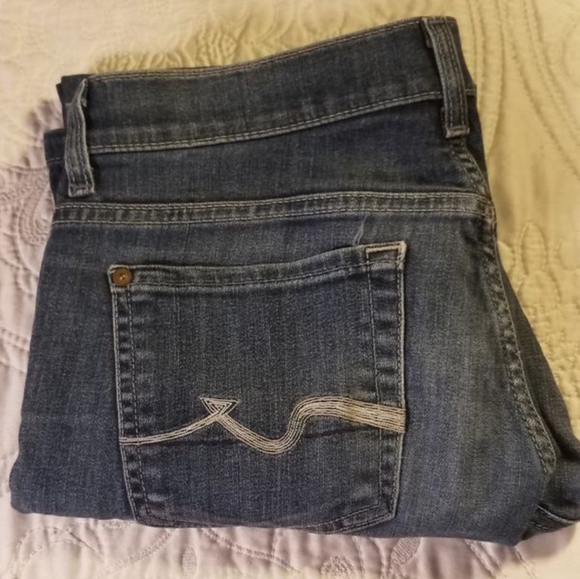 7 Seven for all Mankind Jeans/Boot Cut/Waist 30" - Picture 3 of 5